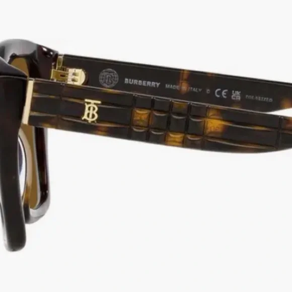 Burberry Brown Tortoise Sunglasses - Picture 3 of 7